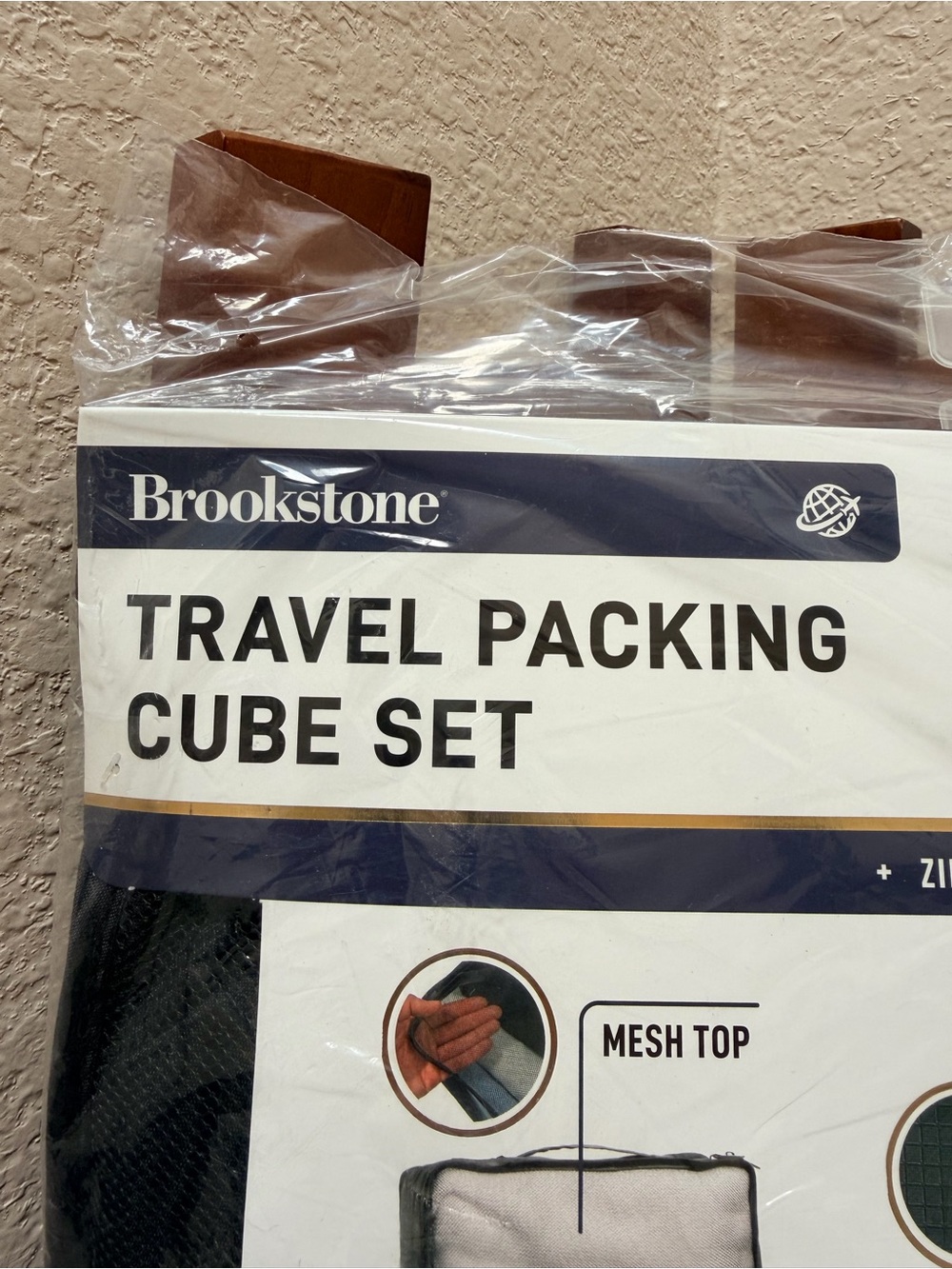 🔹Brookstone 6-Piece Travel Packing Cube Set,